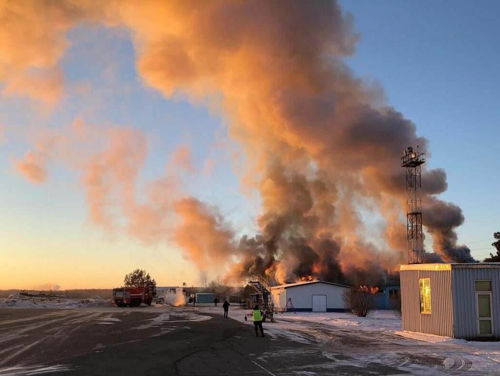 В России горел международный аэропорт