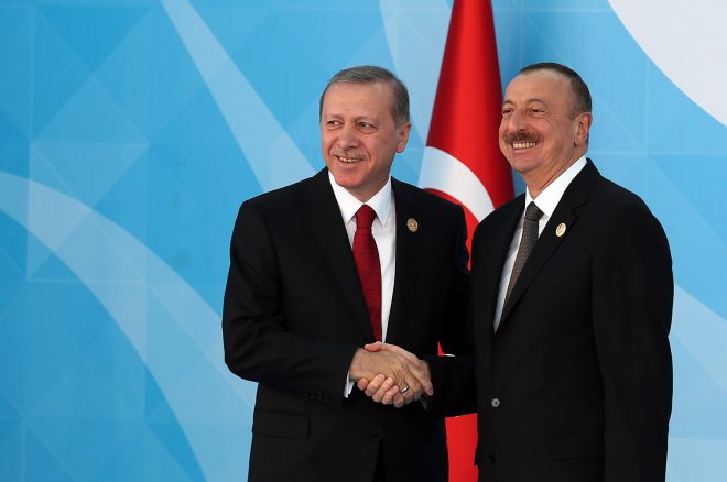 Эрдоган и Алиев принимают «парад победы» в Баку