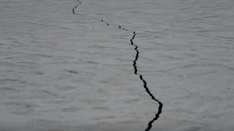 Азовское море покрылось льдом: впечатляющее видео