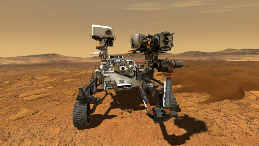 NASA обнародовало анимацию будущего приземления марсохода