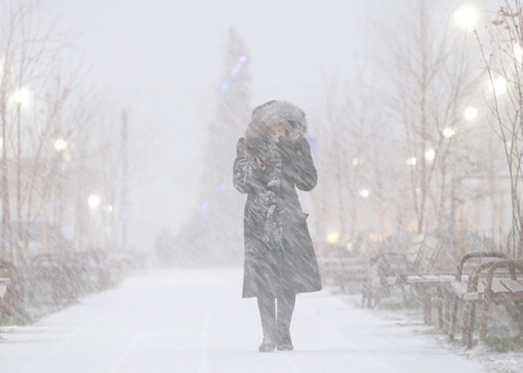 На Киев надвигаются аномальные морозы и снегопады