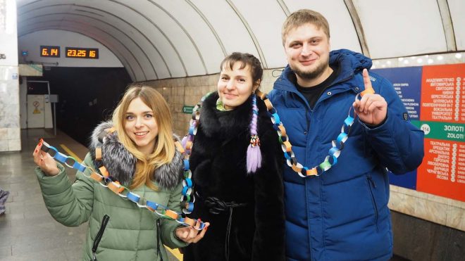 Более 700 людей встретили Новый год в киевском метро