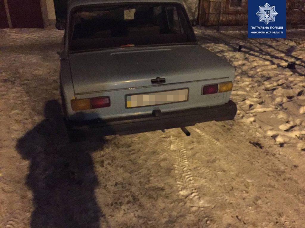 В Николаеве на пьяный езде попался водитель ВАЗ