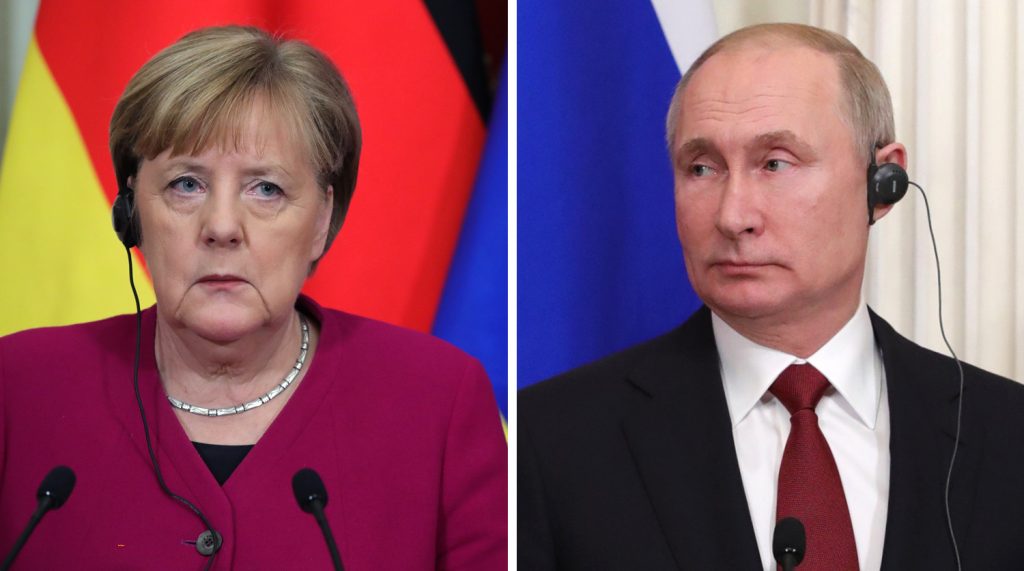Путин и Меркель обсудили Минские соглашения