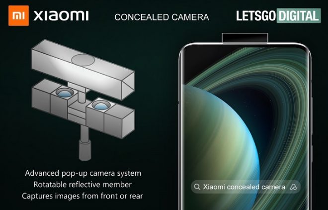 Xiaomi разработала невидимую двустороннюю камеру для телефона