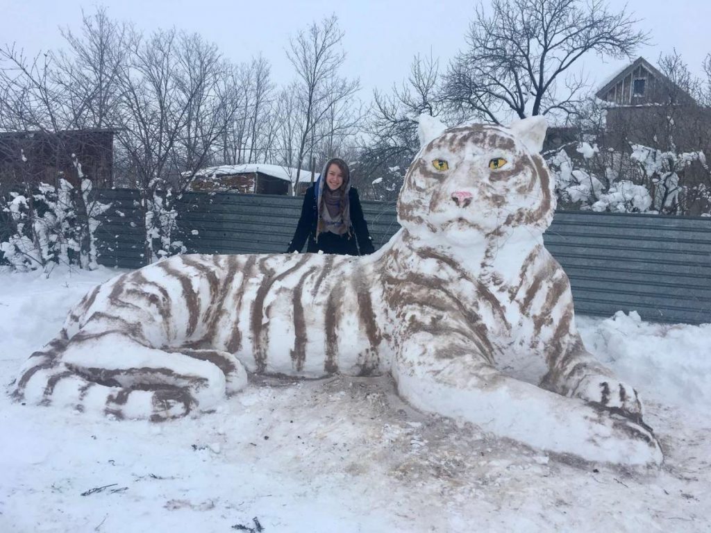 В Одесской области появился снежный тигр