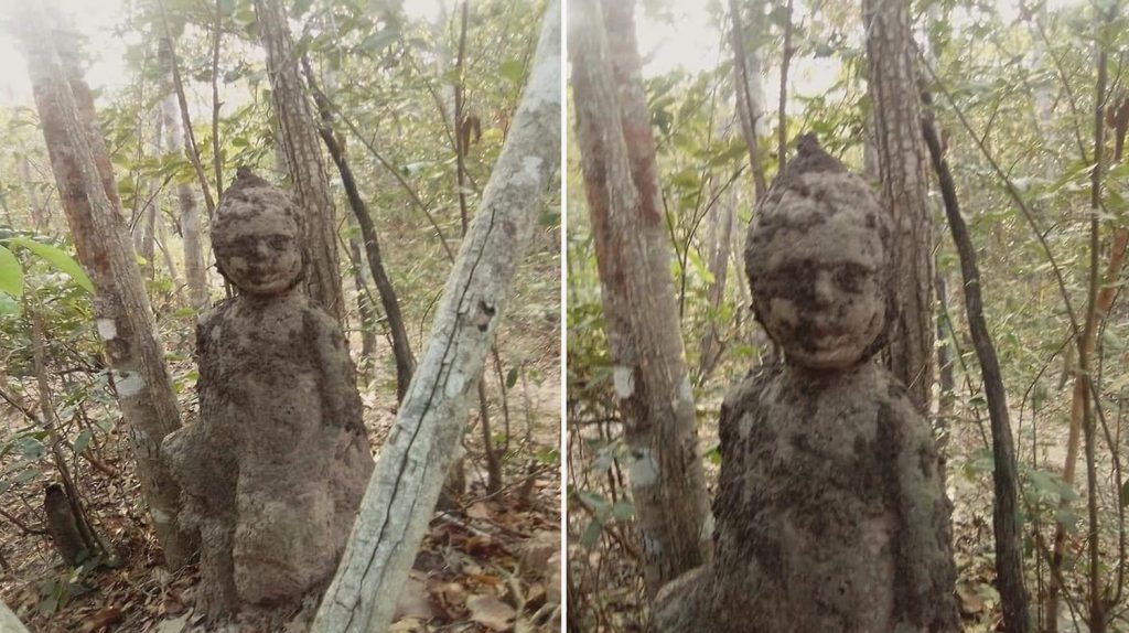 В Таиланде обнаружили термитник, похожий на мальчика