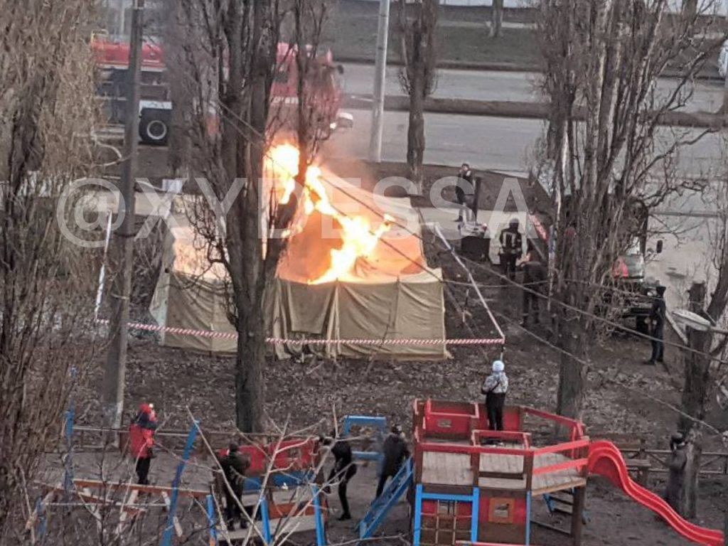 В Одессе в пункте обогрева произошел пожар
