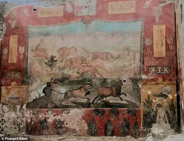 Ученые восстановили 2000-летнюю фреску в Помпеях