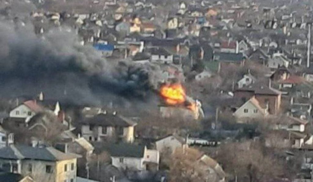 В Киеве на Осокорках произошел пожар