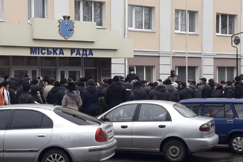 В Полтавской области протестуют против высоких тарифов