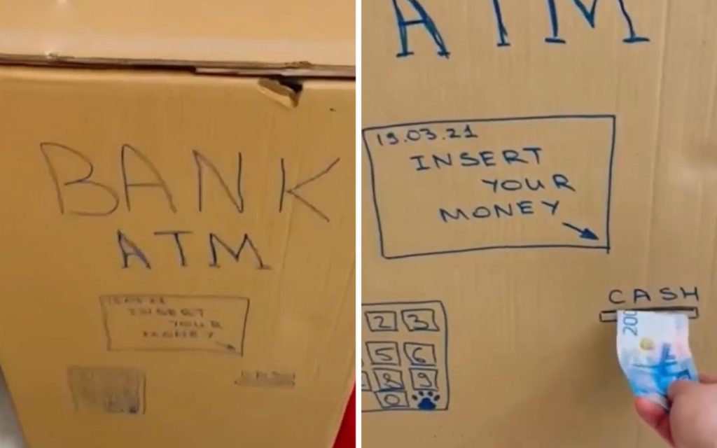 Мужчина оригинальным способом разведал устройство банкомата