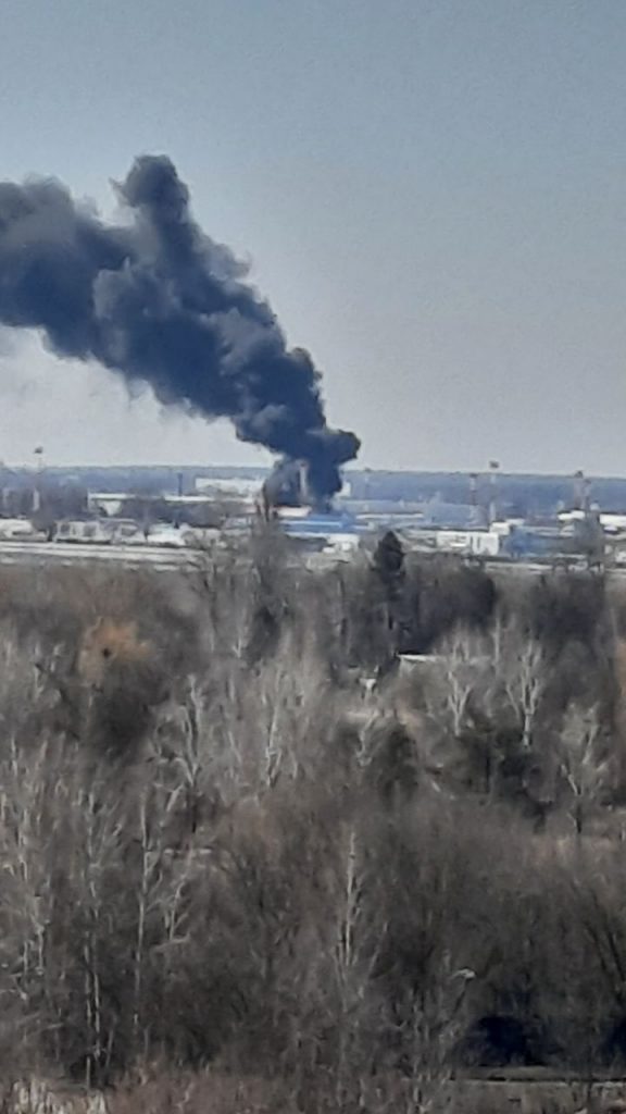 Возле аэропорта «Борисполь» заметили пожар