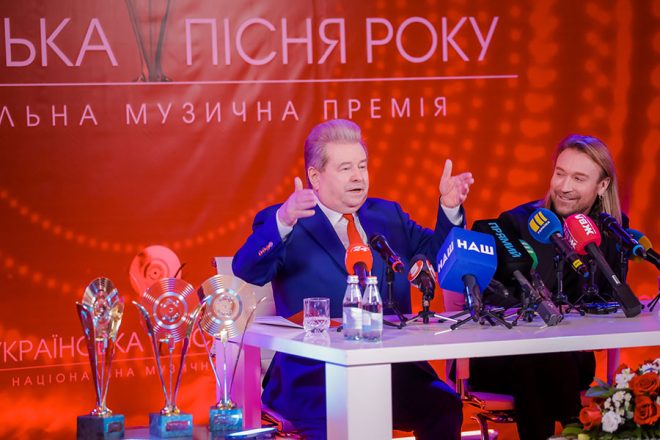 Поплавский и Винник объявили о второй церемонии награждения национальной премии «Українська пісня року»