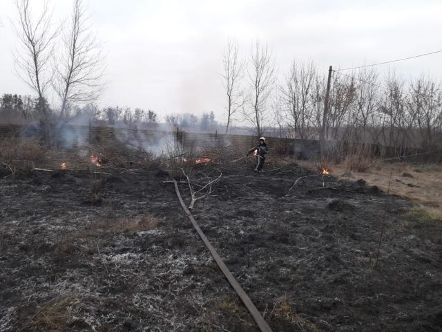 В Киевской области женщина жгла траву и сама сгорела