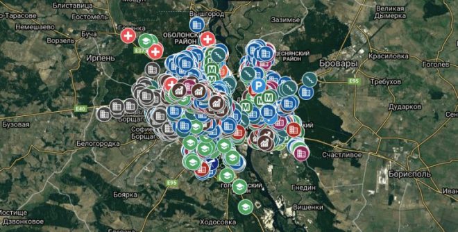 КГГА обновила карту бомбоубежищ столицы