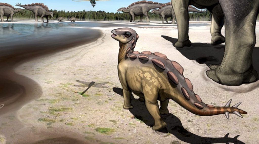 В Китае палеонтологи нашли след крошечного динозавра