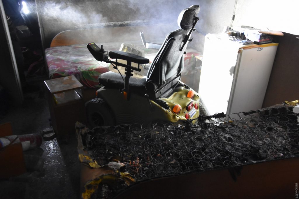 В одесском санатории произошел пожар: серьезно пострадал инвалид