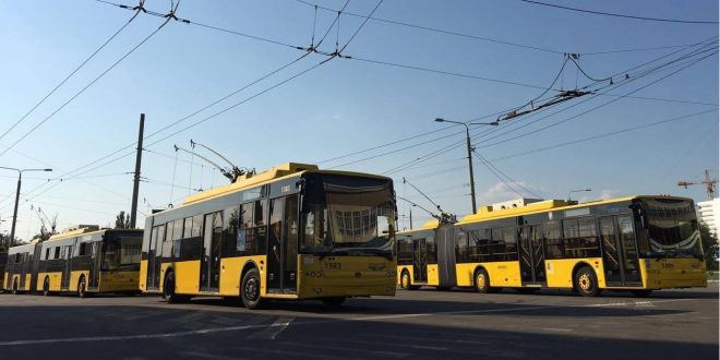 В Киеве дезинфицируют общественный транспорт