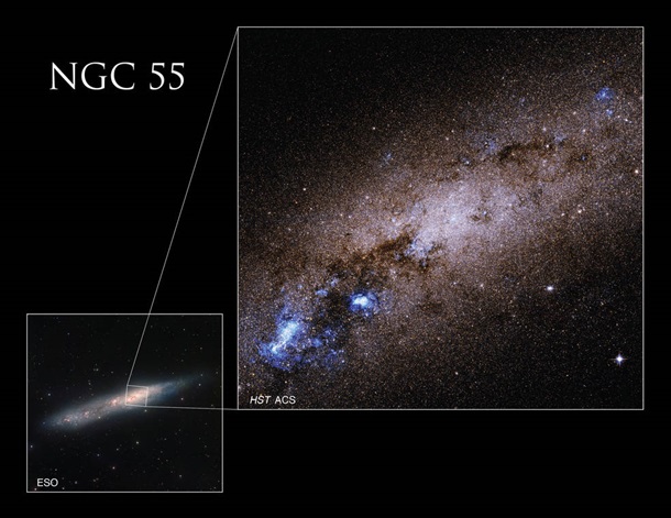 Телескоп Hubble запечатлел  карликовую галактику