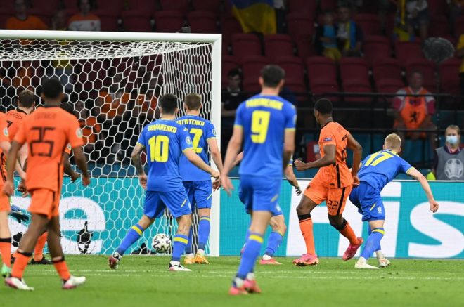 Евро-2020: Сборная Украины проиграла Нидерландам со счетом 2:3