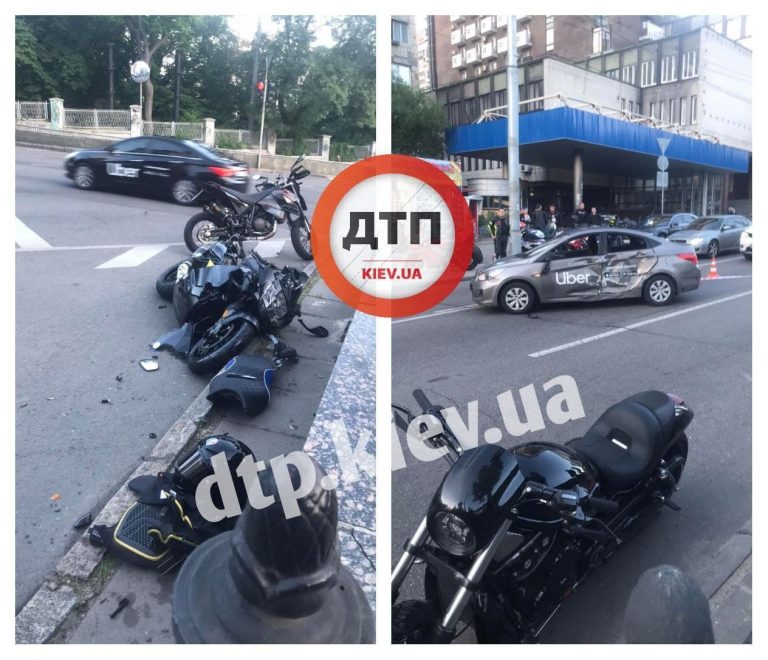 В Киеве водитель Uber сбил мотоциклиста: без отца остались 4 детей (ФОТО)