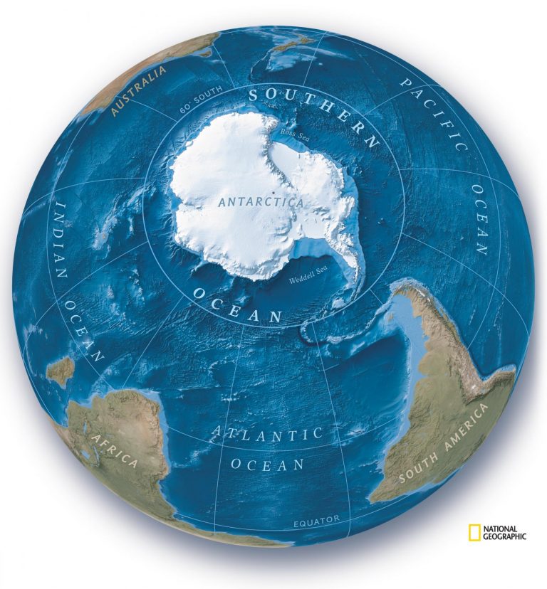 National Geographic начал выпускать карты мира с Южным океаном (ФОТО)