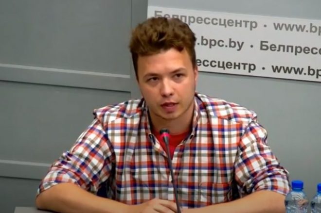 Протасевич заявил, что после задержания его не избивали (ВИДЕО)