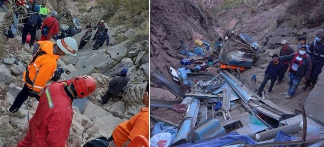 В Боливии автобус рухнул в пропасть: десятки жертв (ФОТО)
