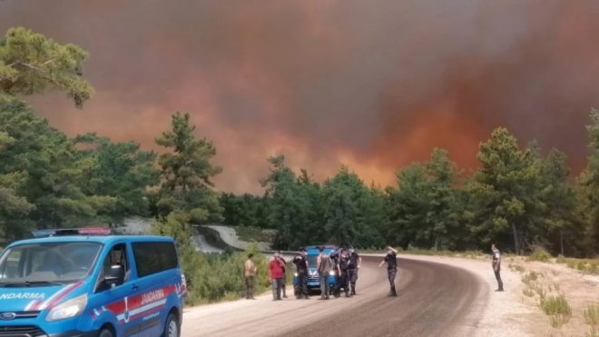 В Турции горят леса вблизи популярных курортов (ФОТО, ВИДЕО)