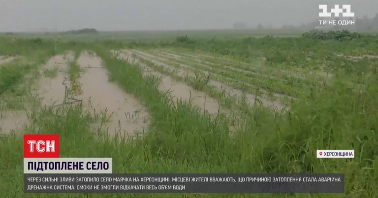 Жители села в Херсонской области пострадали от паводков (ФОТО, ВИДЕО)