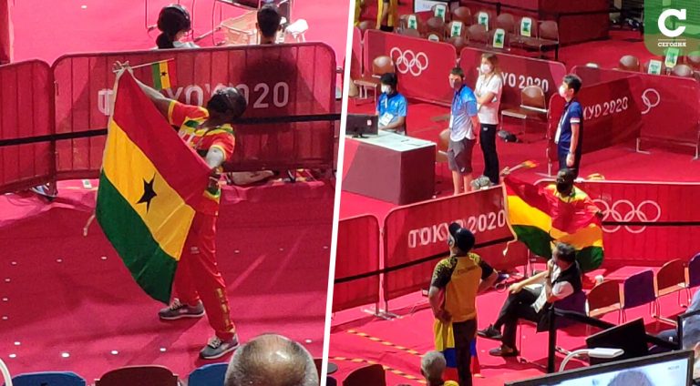 Тренер из Ганы бурно отреагировал на победу подопечного (ВИДЕО)