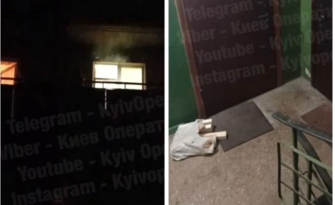 На Борщаговке в Киеве жильцы готовили шашлык прямо на балконе многоэтажки (ВИДЕО)