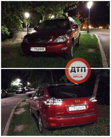 В Киеве «грешник» запарковал Lexus посреди Мариинского парка (ФОТО)