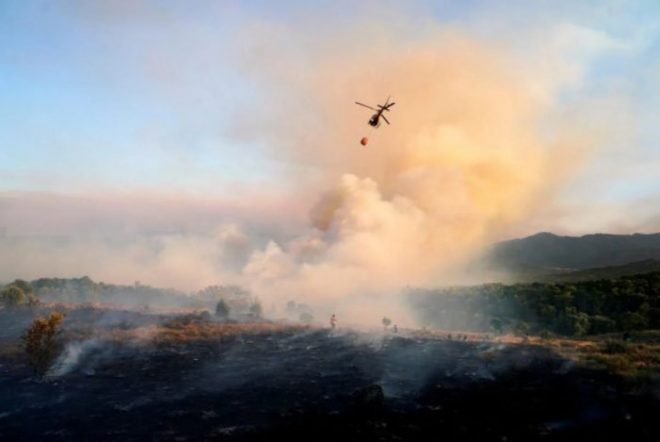 В Испании начался лесной пожар вблизи курорта, есть погибший (ФОТО)