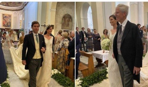 Принцесса Лихтенштейна поразила свадебным платьем с длинным шлейфом (ФОТО)