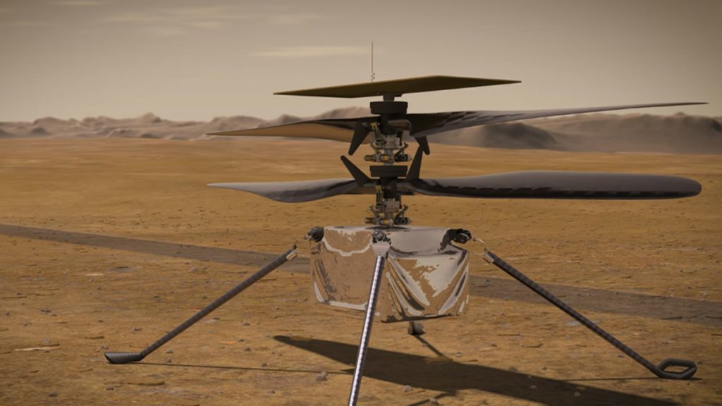 Вертолет НАСА совершил очередной полет над Марсом (ВИДЕО)
