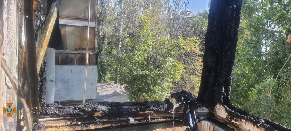 В Запорожье 5-летнего ребёнка спасли из горящей квартиры (ФОТО)