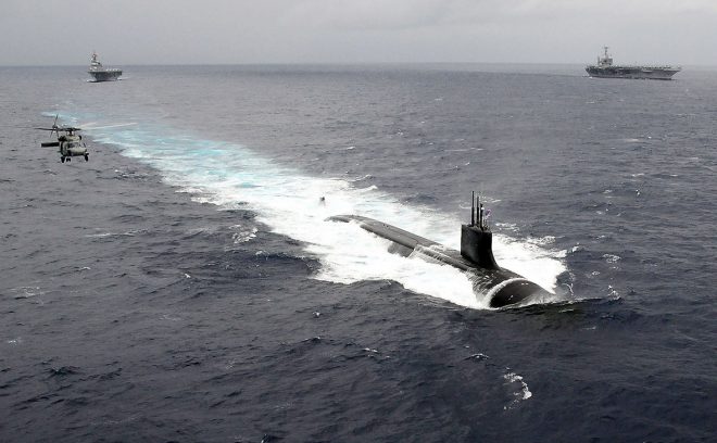 Американская подводная лодка столкнулась с неизвестным объектом в Тихом океане