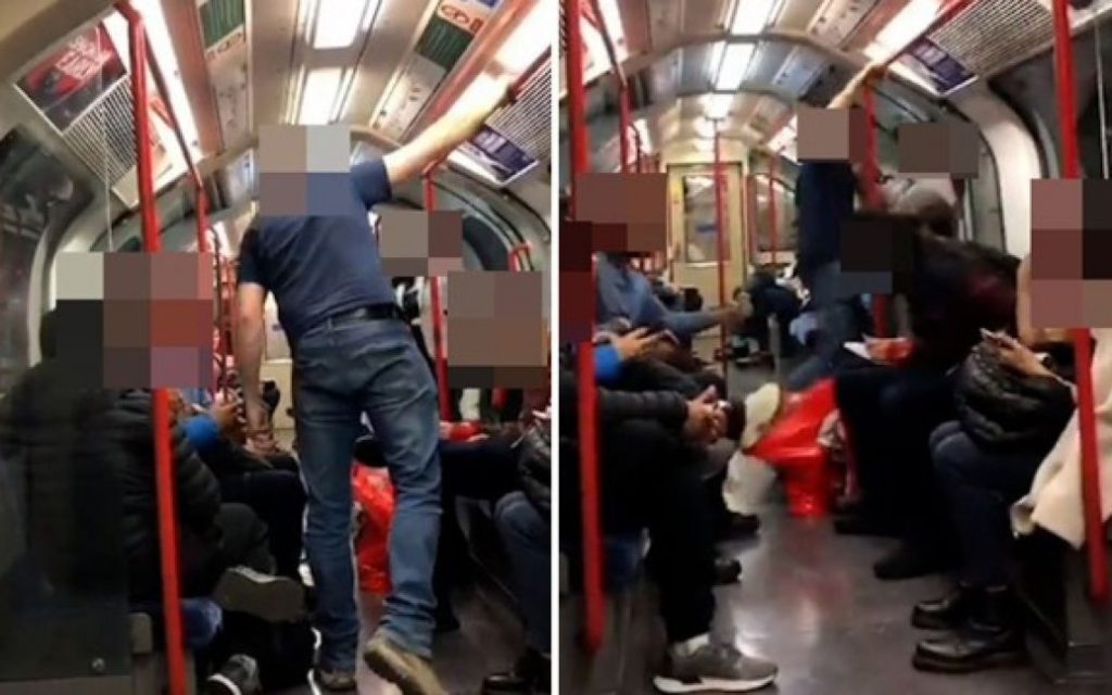 Крупный мужчина напал на пассажирку метро в Лондоне (ВИДЕО)