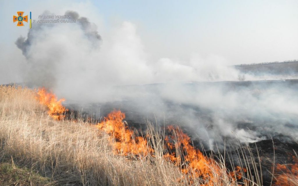 Житель Луганщины сжигал траву и умер от ожогов