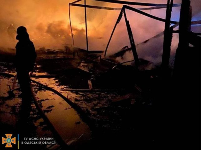 В Одесской области горела база отдыха (ФОТО)