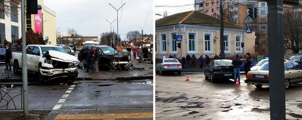В Черкассах за 2 часа на одном месте произошло два ДТП: есть пострадавшие (ФОТО)