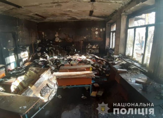 В Тетиеве сгорела школа, на месте остались развалины (ФОТО)