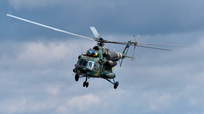 Над территорией Беларуси заметили украинский военный вертолет (ВИДЕО)