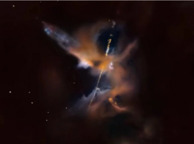 Телескоп Hubble увидели во Вселенной «небесный световой меч» (ФОТО, ВИДЕО)