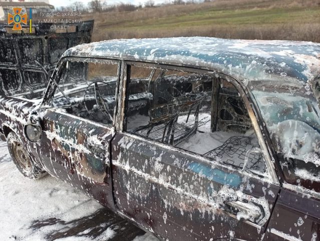 В Николаевской области на ходу загорелась легковушка (ФОТО)