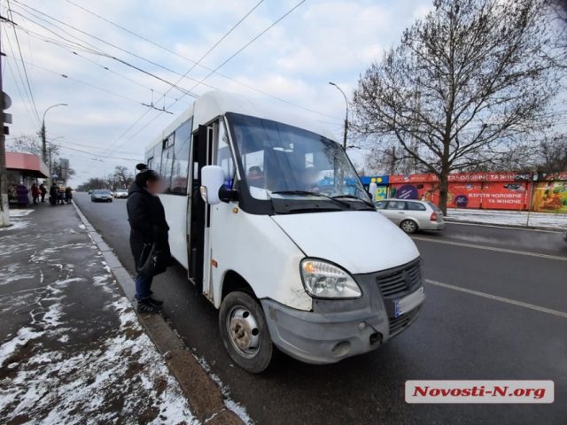 В Николаеве столкнулись маршрутка «Газель» и Kia (ФОТО)