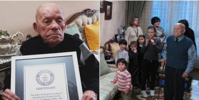 «Угас, как свеча»: в Испании скончался старейший в мире мужчина (ФОТО)