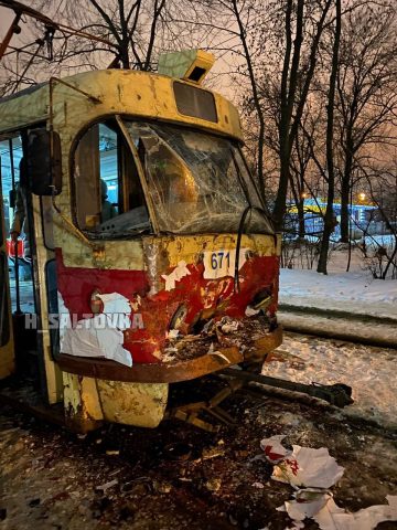 В Харькове столкнулись два трамвая (ФОТО)